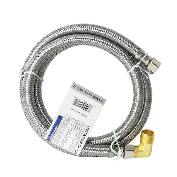 Thrifco Plumbing 3/8 Inch Comp x 3/8 Inch Comp x 48 Inch Long Stainless Steel Fa 4401451 - main